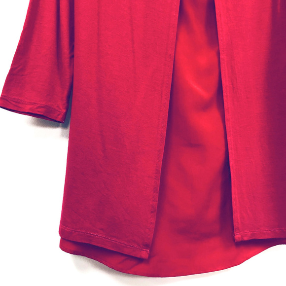 Ann Taylor Cherry Red Top - Picture 3 of 4
